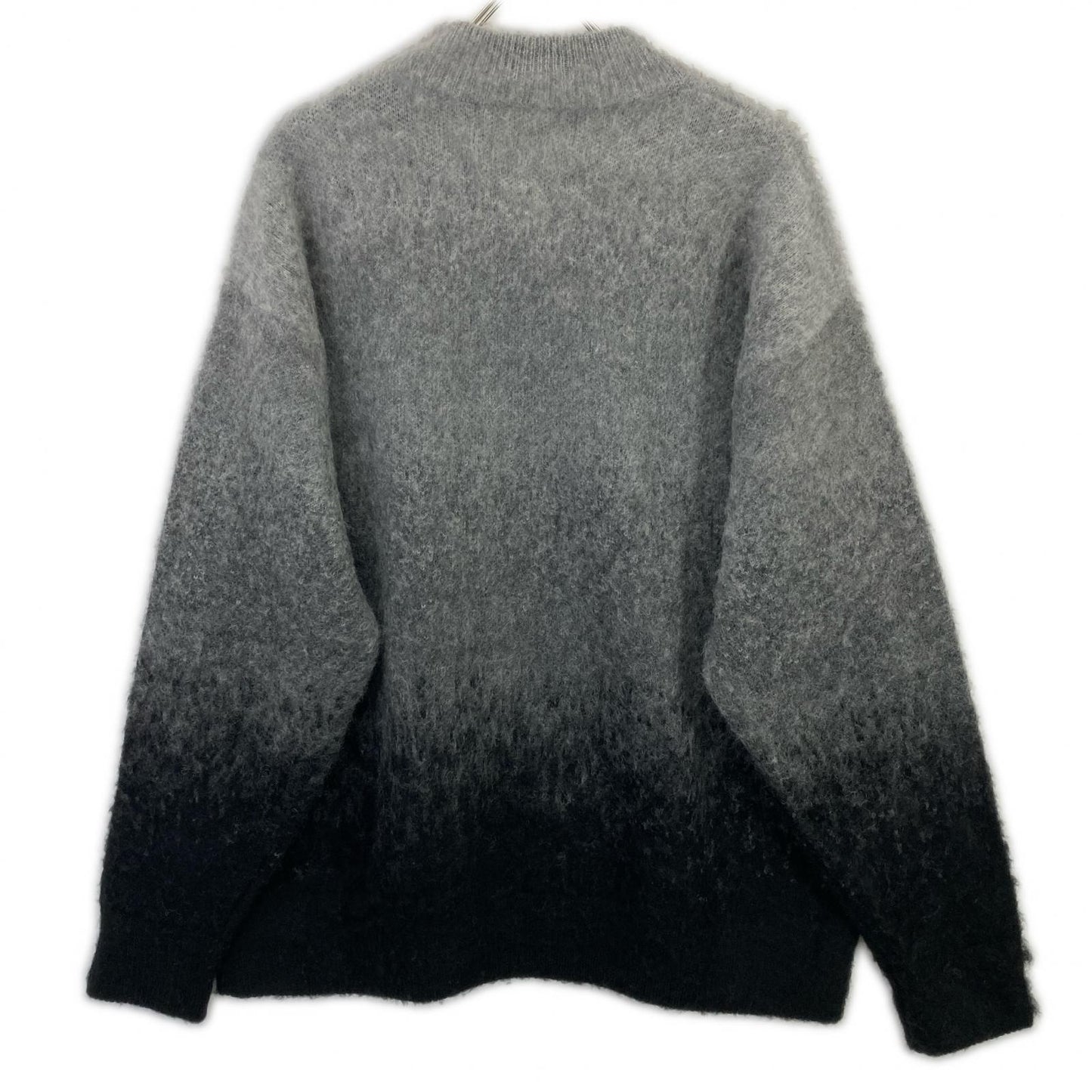 AKM Gradient Mohair Crewneck Knit Black/Gray Size XL