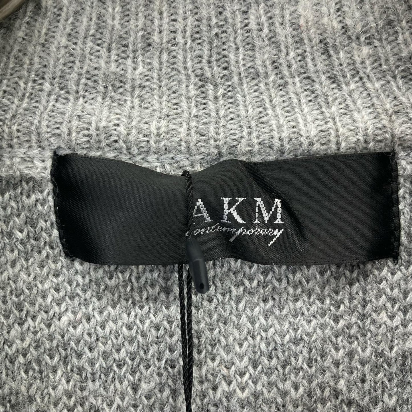 AKM Gradient Mohair Crewneck Knit Black/Gray Size XL