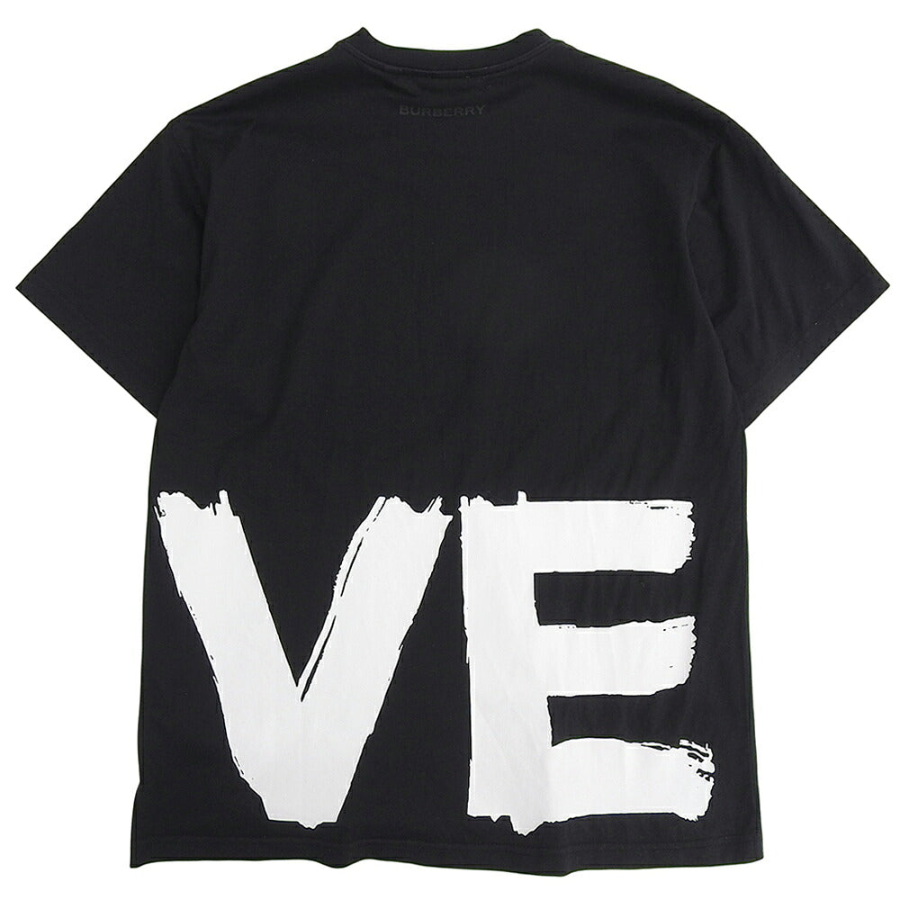 BURBERRY Carrick Love Print S/S T-Shirt Black 8037302 Size S
