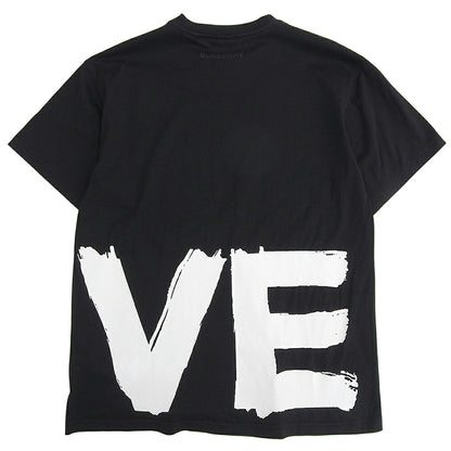 BURBERRY Carrick Love Print S/S T-Shirt Black 8037302 Size S