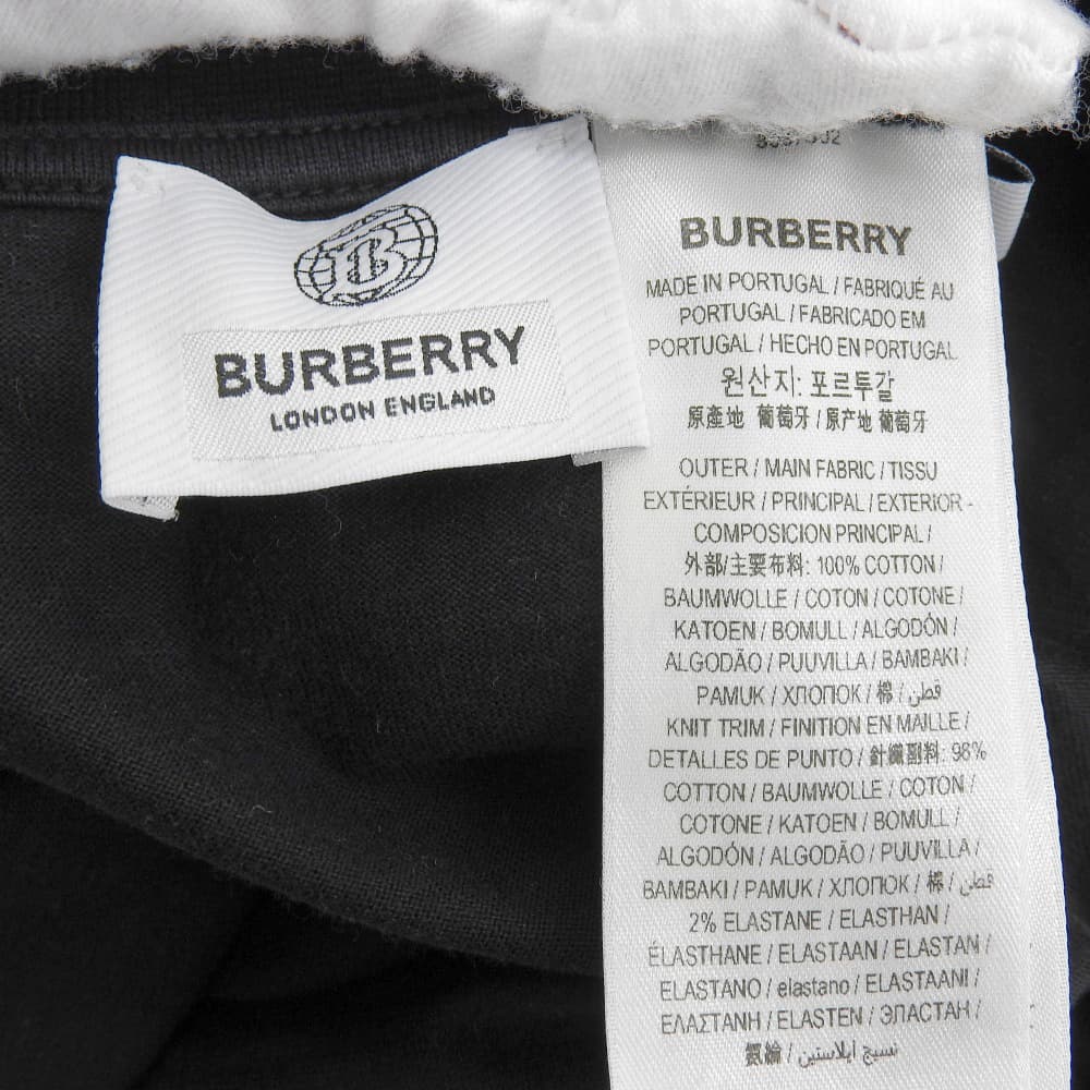BURBERRY Carrick Love Print S/S T-Shirt Black 8037302 Size S