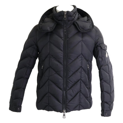 MONCLER BERRIAT Detachable Hood Nylon Jacket Black Size 0