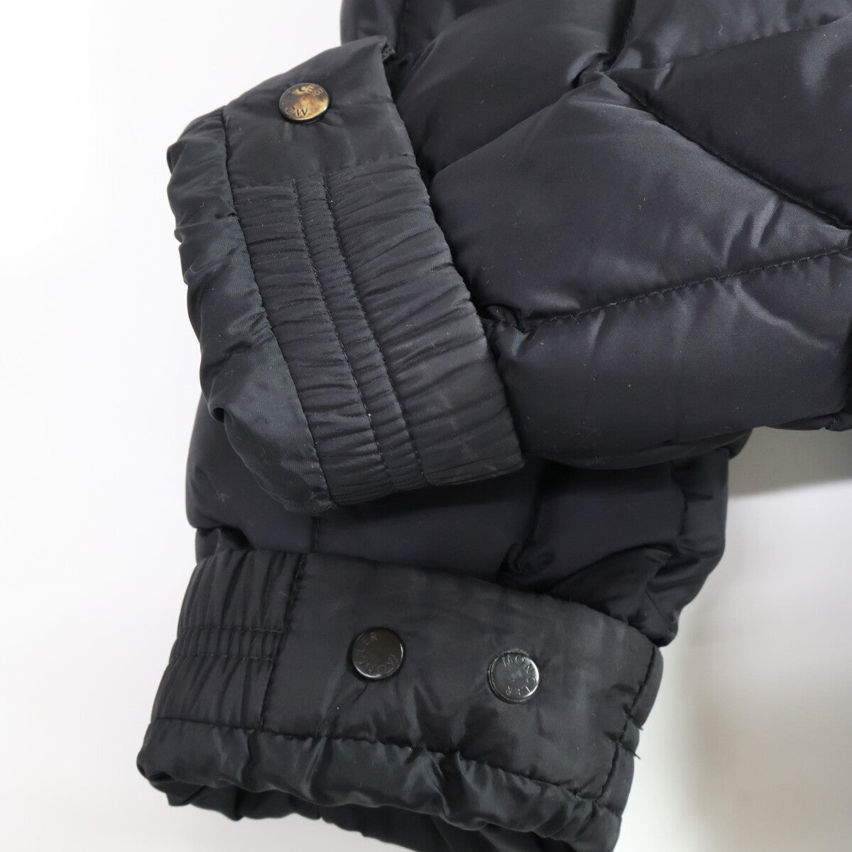 MONCLER BERRIAT Detachable Hood Nylon Jacket Black Size 0