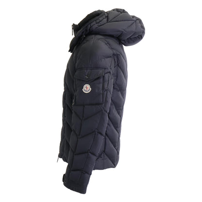 MONCLER BERRIAT Detachable Hood Nylon Jacket Black Size 0