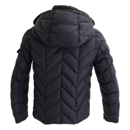 MONCLER BERRIAT Detachable Hood Nylon Jacket Black Size 0