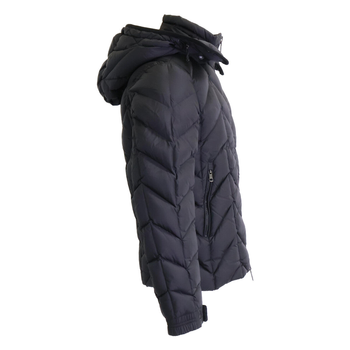 MONCLER BERRIAT Detachable Hood Nylon Jacket Black Size 0