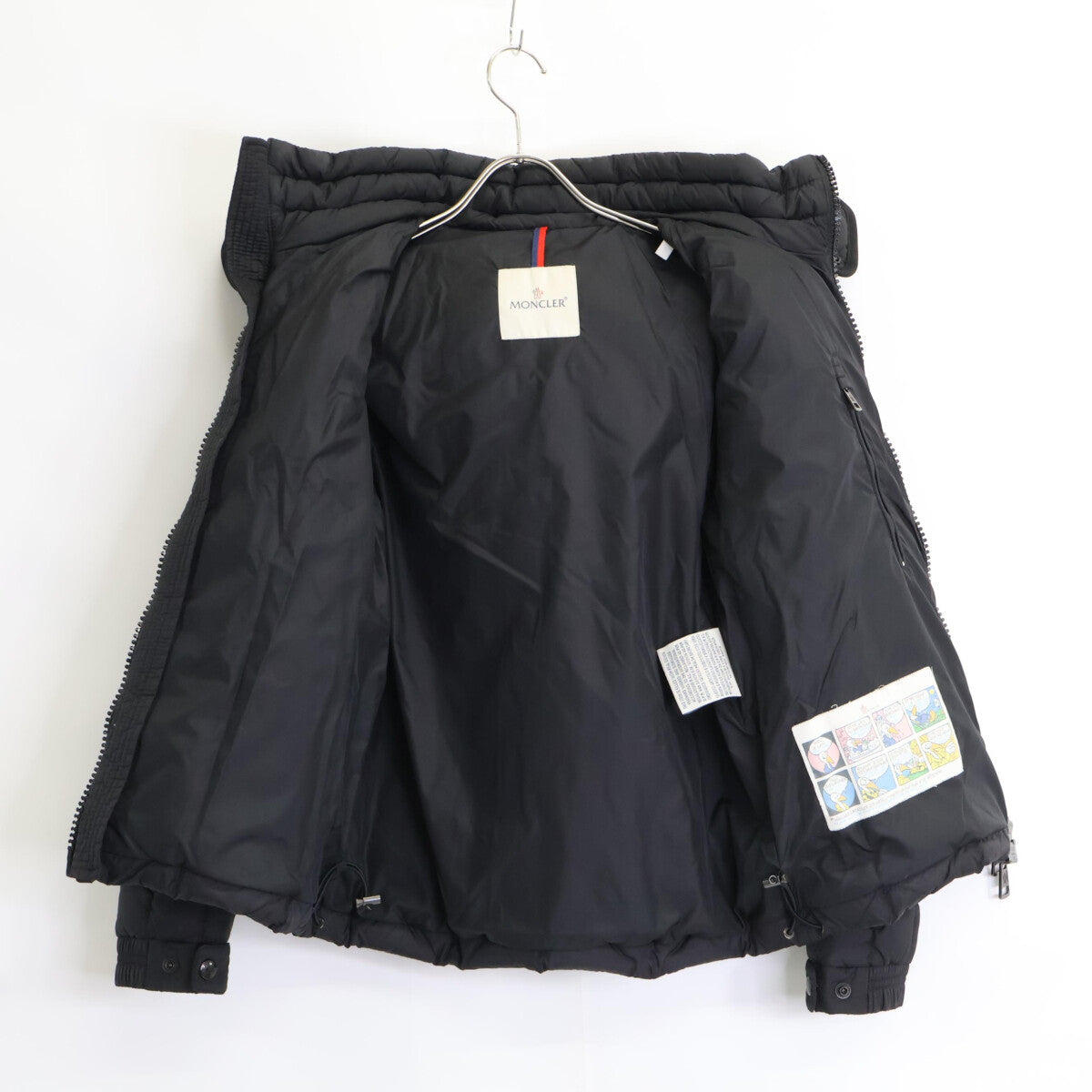 MONCLER BERRIAT Detachable Hood Nylon Jacket Black Size 0