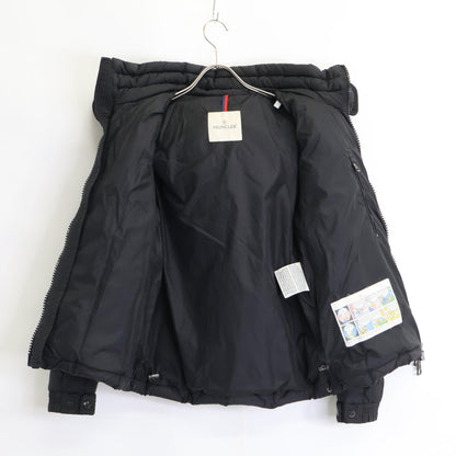 MONCLER BERRIAT Detachable Hood Nylon Jacket Black Size 0