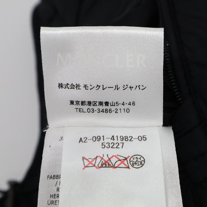 MONCLER BERRIAT Detachable Hood Nylon Jacket Black Size 0