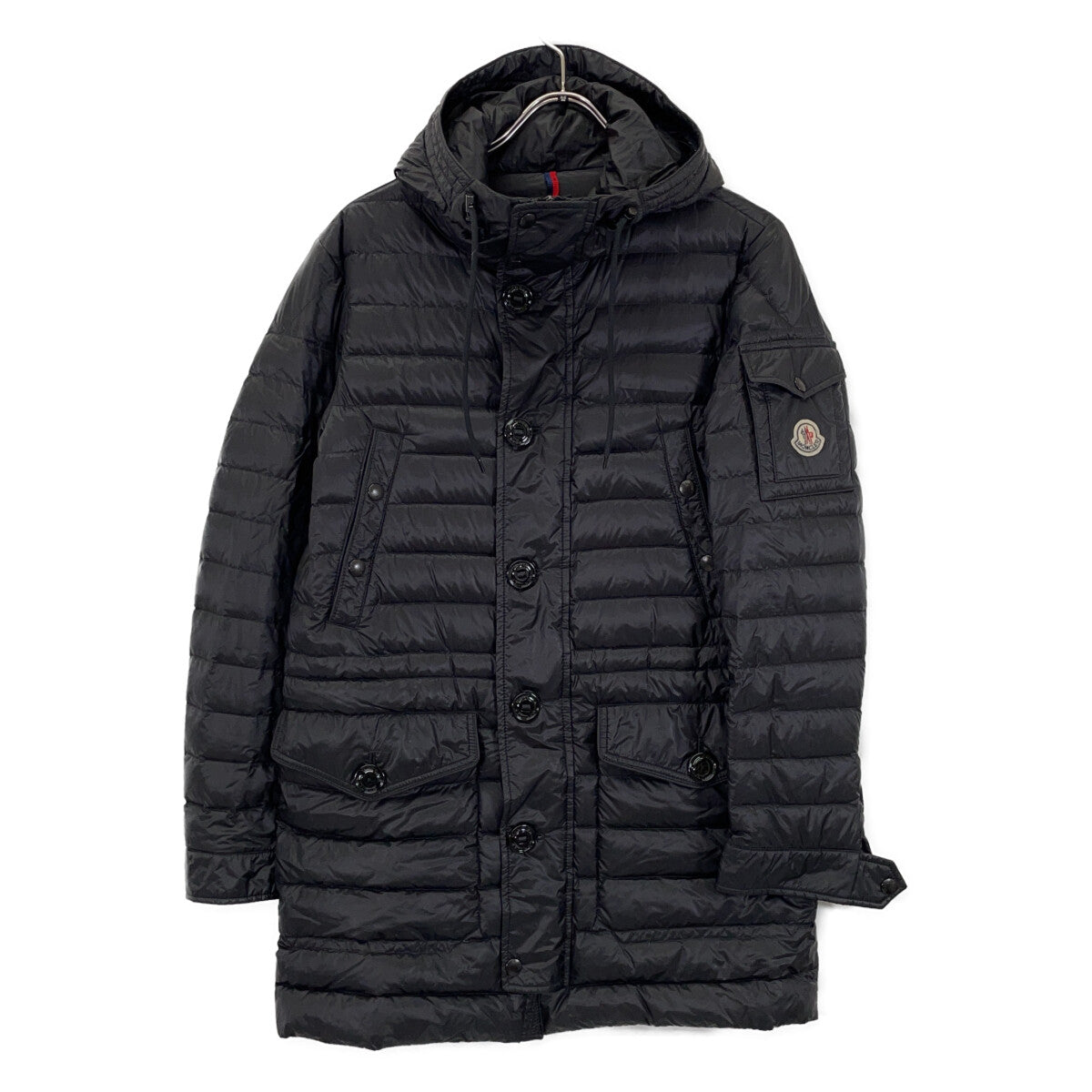 MONCLER BENJAMIN Nylon Down Coat Black Size 0