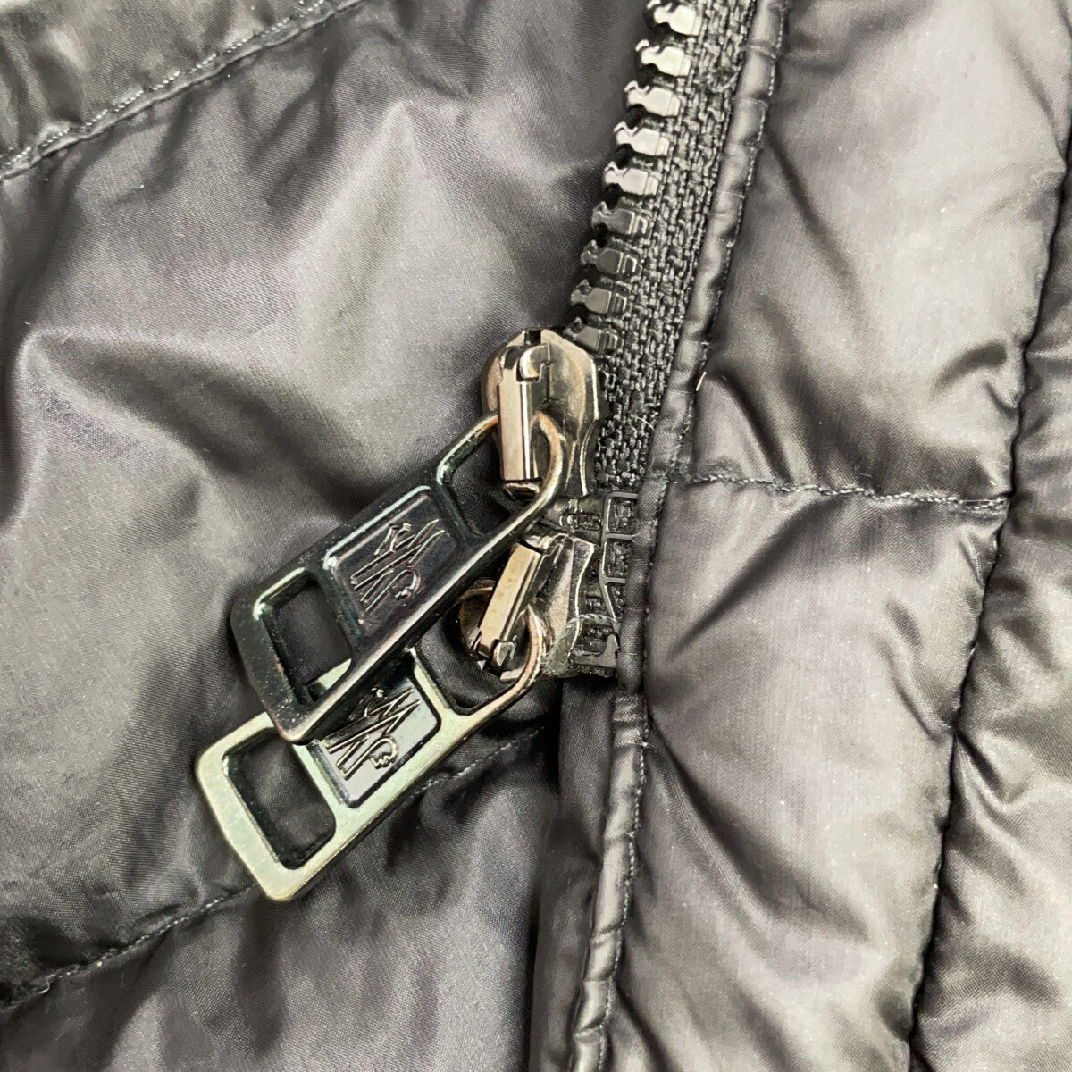 MONCLER BENJAMIN Nylon Down Coat Black Size 0