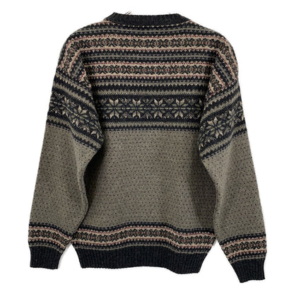 PENDLETON 90s USA Made Fair Isle Sweater Gray/Navy Size S