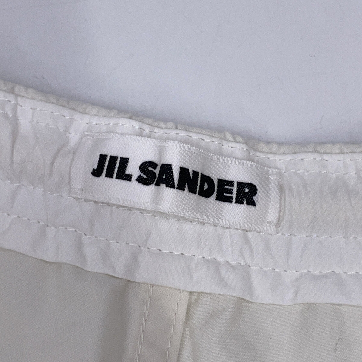 JILSANDER 24SS J21KA0147 Cotton Knee Pants White Size 46