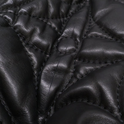 LOUIS VUITTON Monogram Flower Quilted Leather Jacket Size 50