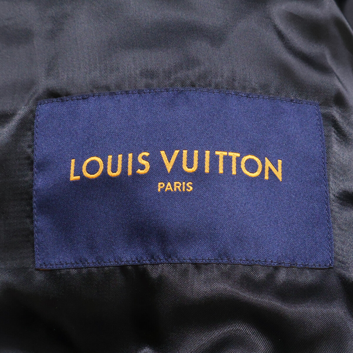 LOUIS VUITTON Monogram Flower Quilted Leather Jacket Size 50