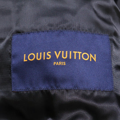 LOUIS VUITTON Monogram Flower Quilted Leather Jacket Size 50