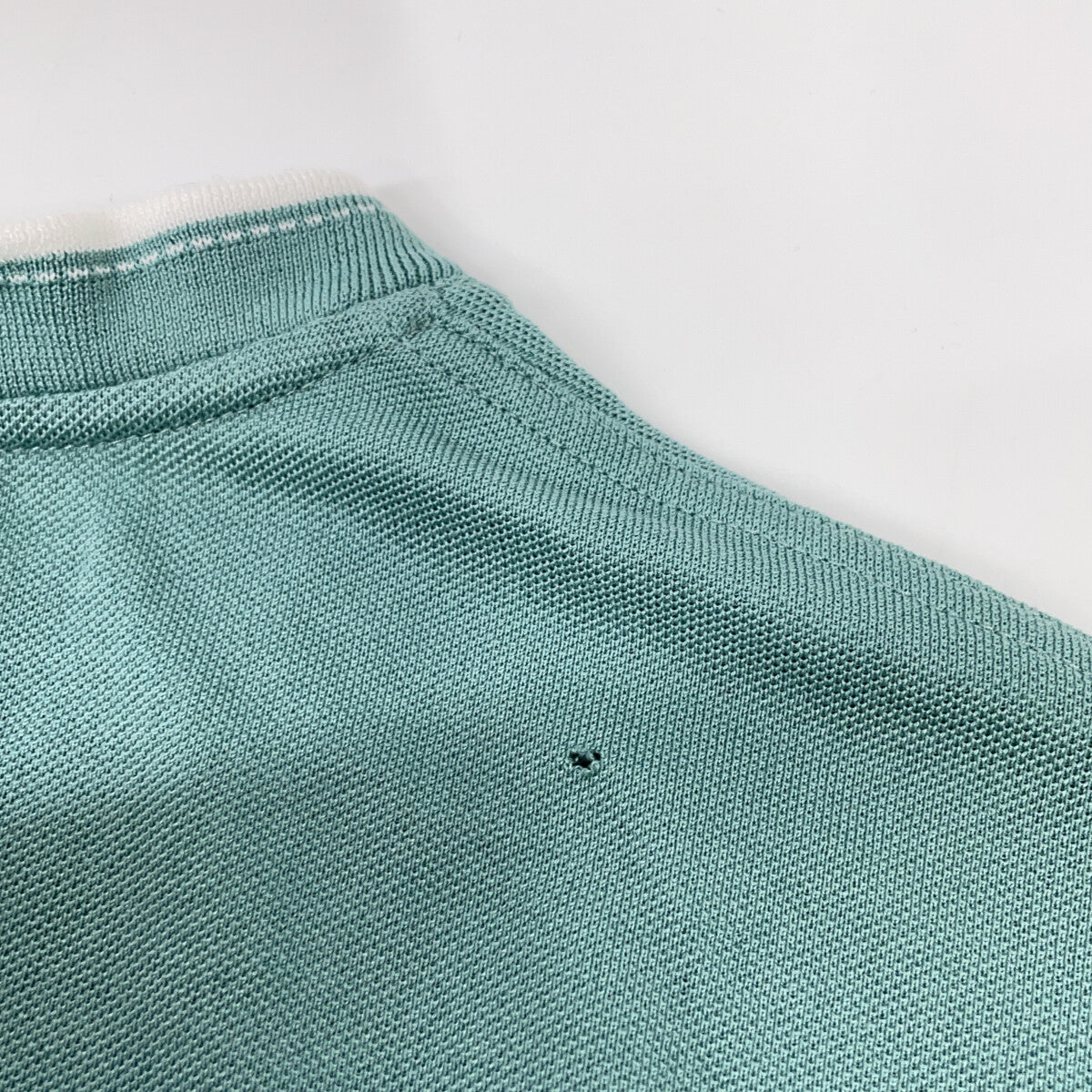 HERMES H-Embroidered S/S T-Shirt Light Green Size XS
