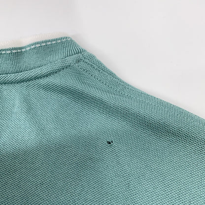 HERMES H-Embroidered S/S T-Shirt Light Green Size XS