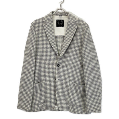 T-JACKET 51G419JR Wool Blazer Ivory/Gray Size 40R
