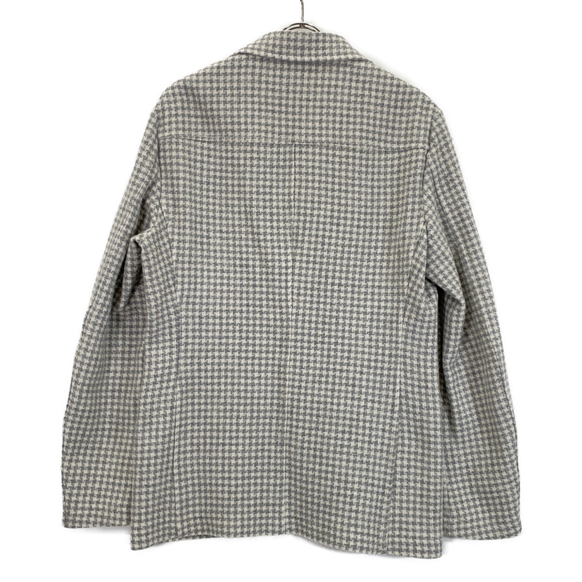 T-JACKET 51G419JR Wool Blazer Ivory/Gray Size 40R