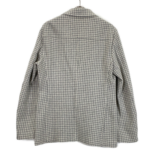 T-JACKET 51G419JR Wool Blazer Ivory/Gray Size 40R