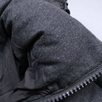 MONCLER Montgenevre Wool Hooded Down Jacket Gray Size 4