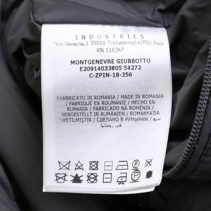 MONCLER Montgenevre Wool Hooded Down Jacket Gray Size 4