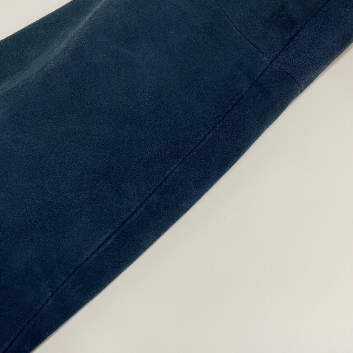 L'EDELLI Navy Blue Lamb Suede Rider Jacket Size 46