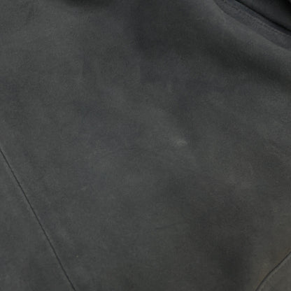 L'EDELLI Navy Blue Lamb Suede Rider Jacket Size 46