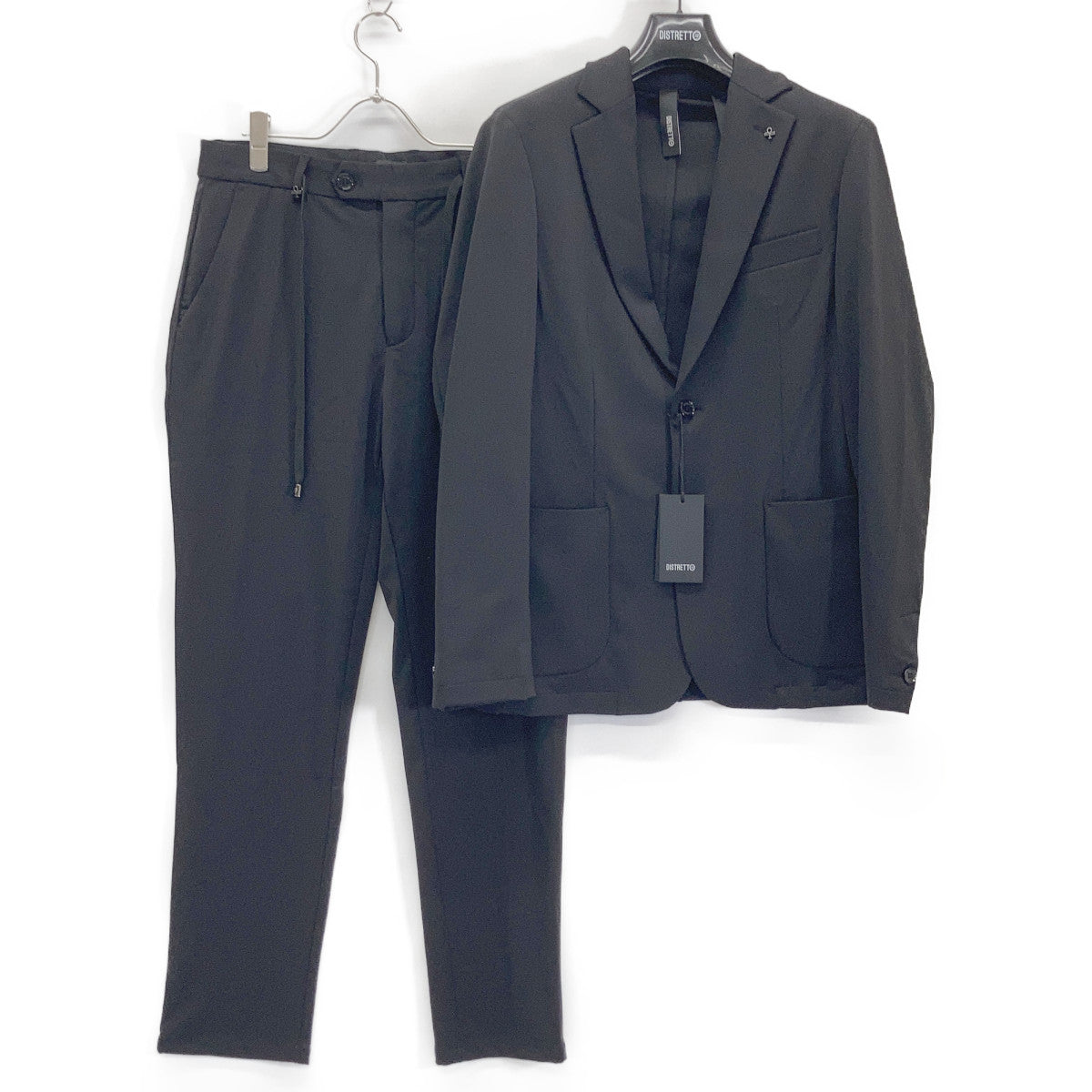 DISTRETTO12 FPU GA1559 Lycra Stretch Jacket Black Size 48
