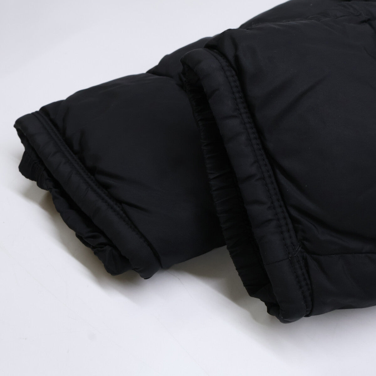 MONCLER CLUNY Fur-Trim Hooded Down Jacket Black Size 2