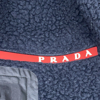 PRADA SPORT '20 Recycled Fleece Technical Jacket Navy