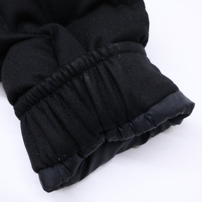 MONCLER MONTGENEVRE Wool Hooded Down Jacket Black Size 0