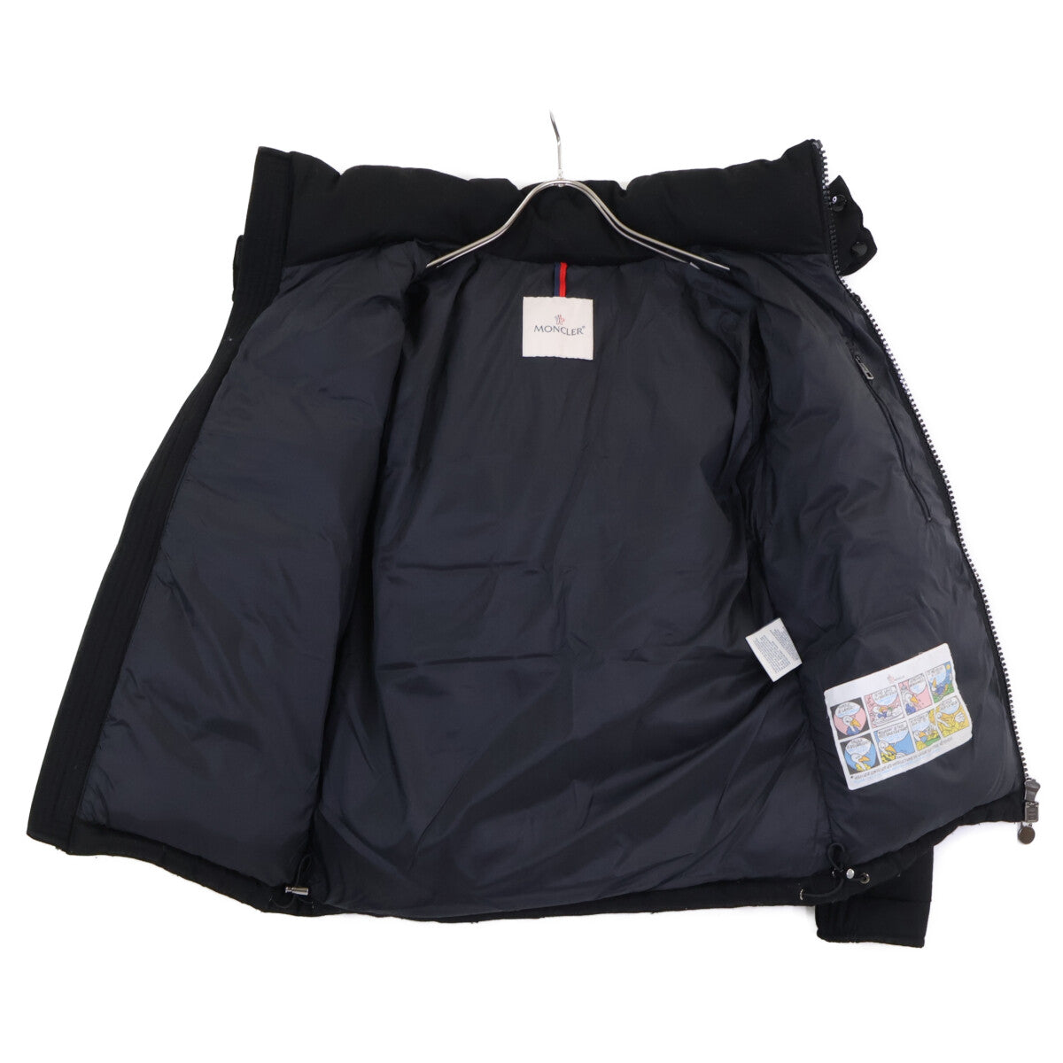 MONCLER MONTGENEVRE Wool Hooded Down Jacket Black Size 0