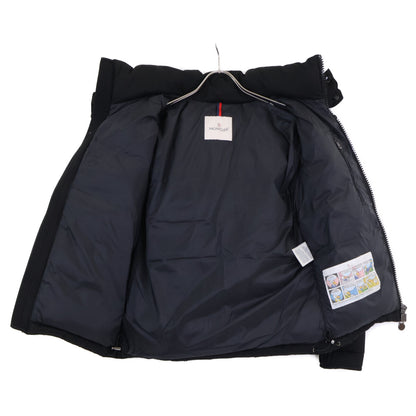 MONCLER MONTGENEVRE Wool Hooded Down Jacket Black Size 0
