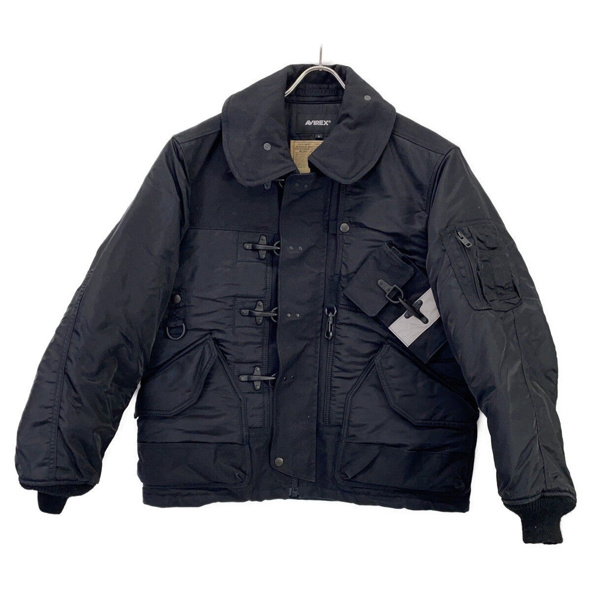 AVIREX 783-3252065 CWU Type Fireman Jacket Black Size L