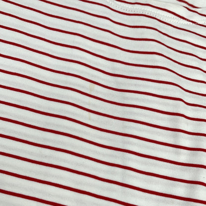 PRADA 2021 Striped Triangle Logo Oversized T-Shirt Size XS