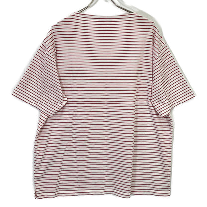 PRADA 2021 Striped Triangle Logo Oversized T-Shirt Size XS
