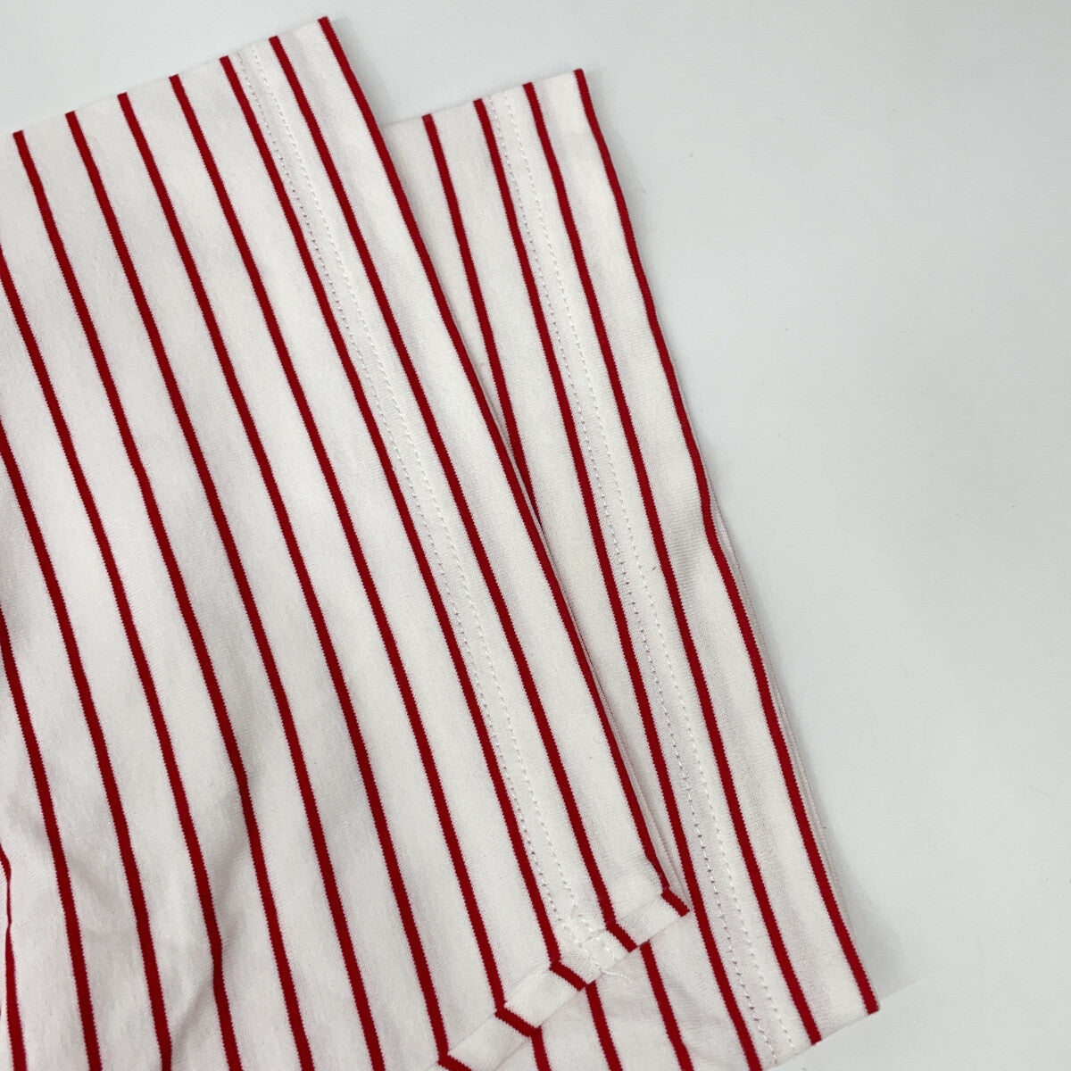 PRADA 2021 Striped Triangle Logo Oversized T-Shirt Size XS