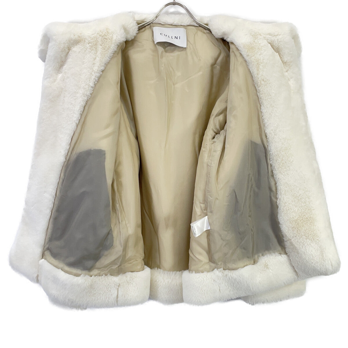 CULLNI 21AW Faux Fur Jacket White Size 0