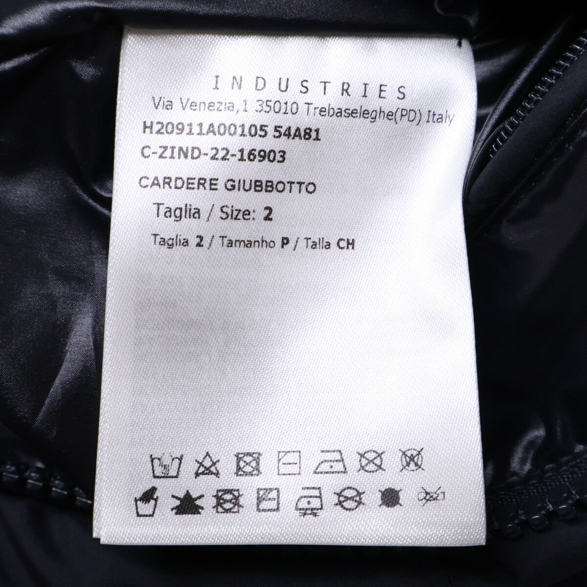MONCLER CARDERE Polyester Short Down Jacket Blue Size 2