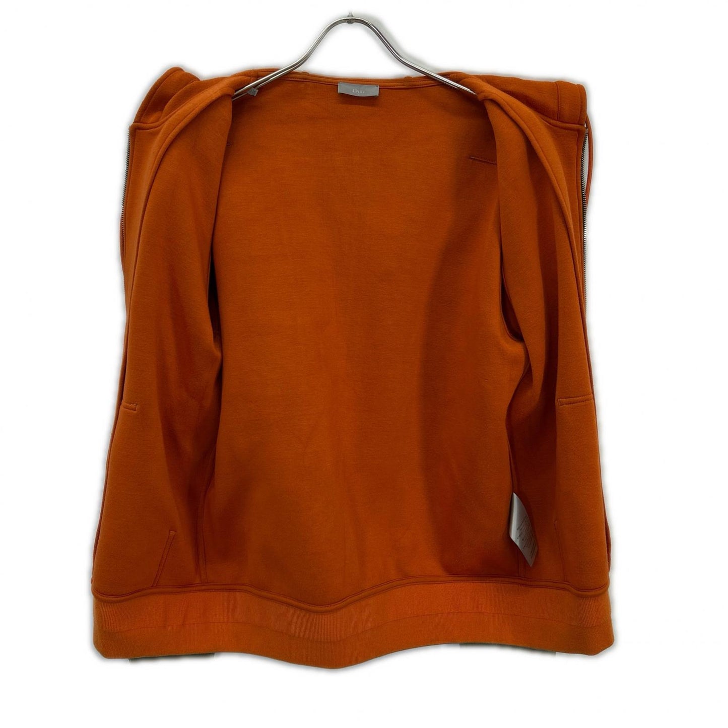 Dior HOMME Khaki/Orange Viscose Zip-Up Hoodie Size M