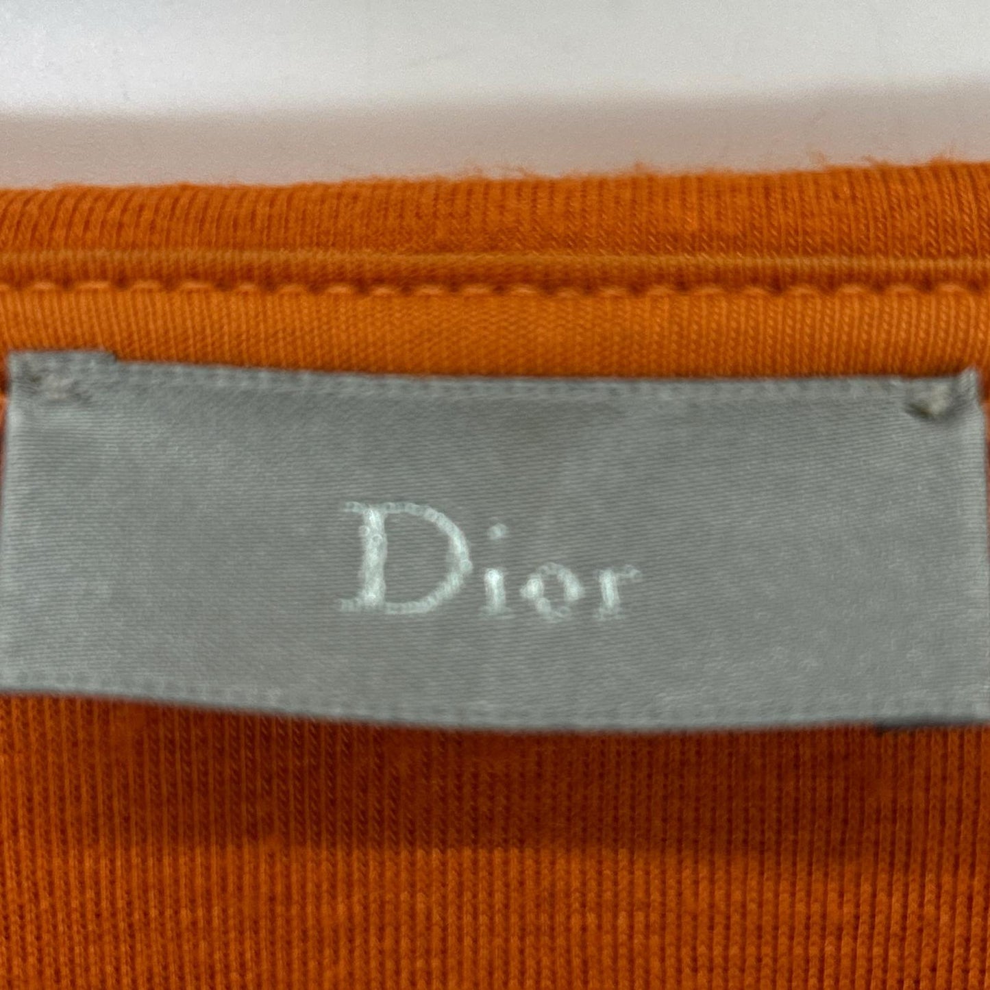 Dior HOMME Khaki/Orange Viscose Zip-Up Hoodie Size M