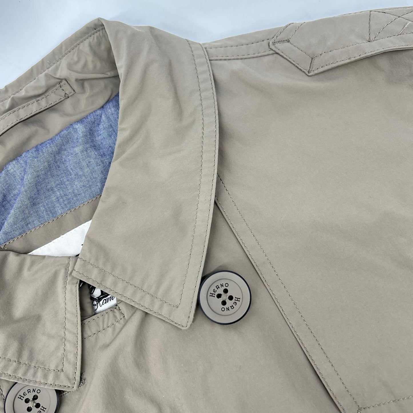 HERNO IM0091U Trench Coat Beige Size 46
