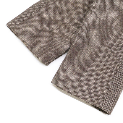 Orazio Luciano Wool/Linen/Silk 3B Jacket Brown Size XS