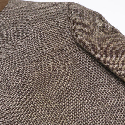 Orazio Luciano Wool/Linen/Silk 3B Jacket Brown Size XS