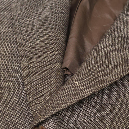 Orazio Luciano Wool/Linen/Silk 3B Jacket Brown Size XS