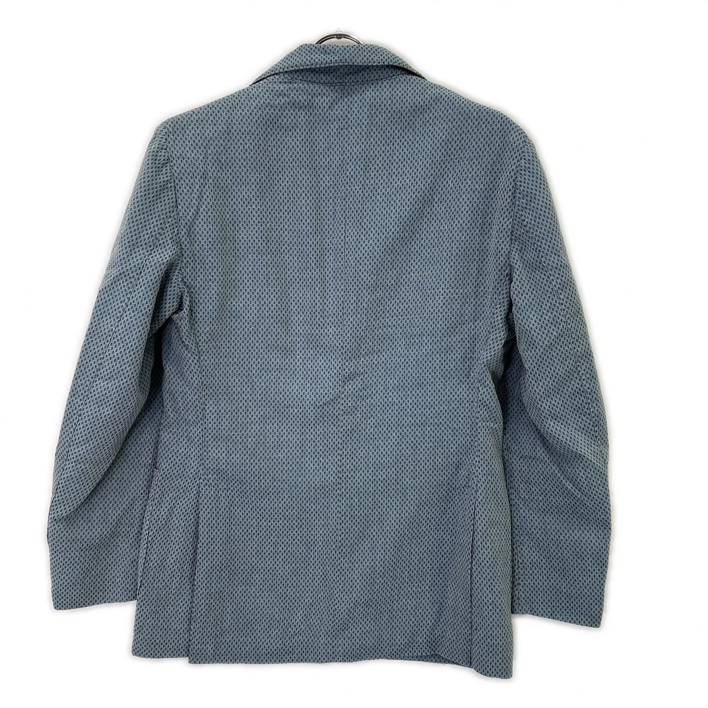 LARDINI Gray Birdseye Cotton 2B Blazer Size 44