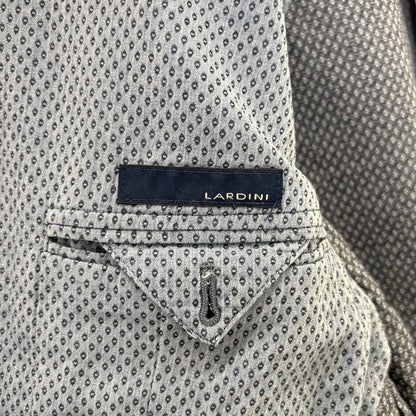 LARDINI Gray Birdseye Cotton 2B Blazer Size 44