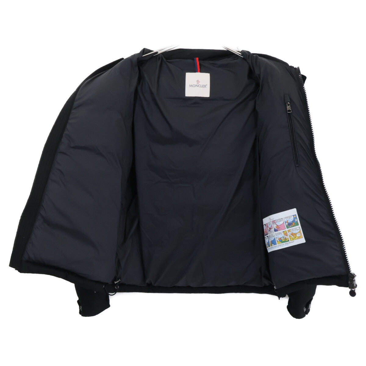 MONCLER MONTGENEVRE Wool Hooded Down Jacket Black Size 2